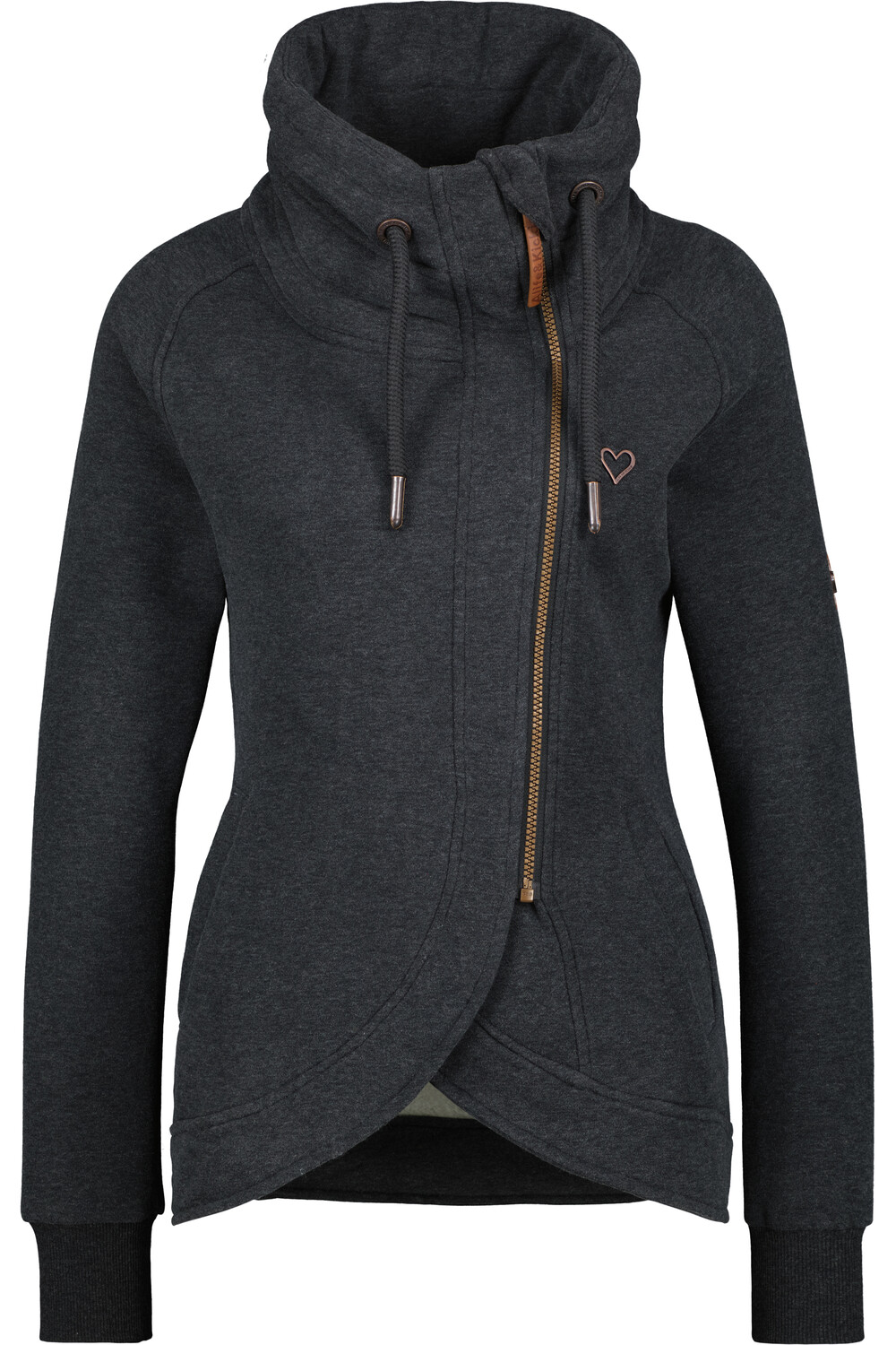 

Толстовка alife and kickin, Shirtjacke MerylAK A, цвет moonless melange
