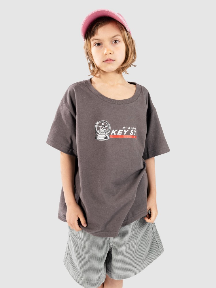 Футболка Key Street Wheels Kids T-Shirt, charcoal — фото 2