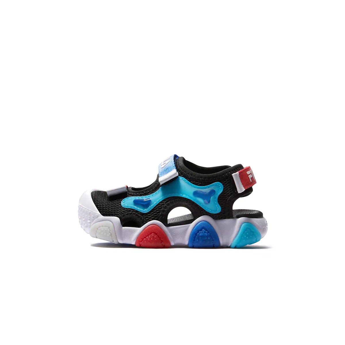 Детские сандалии SEASON FSW из ткани черные/fire red для младенцев и малышей FILA KIDS, Black/Fire Red