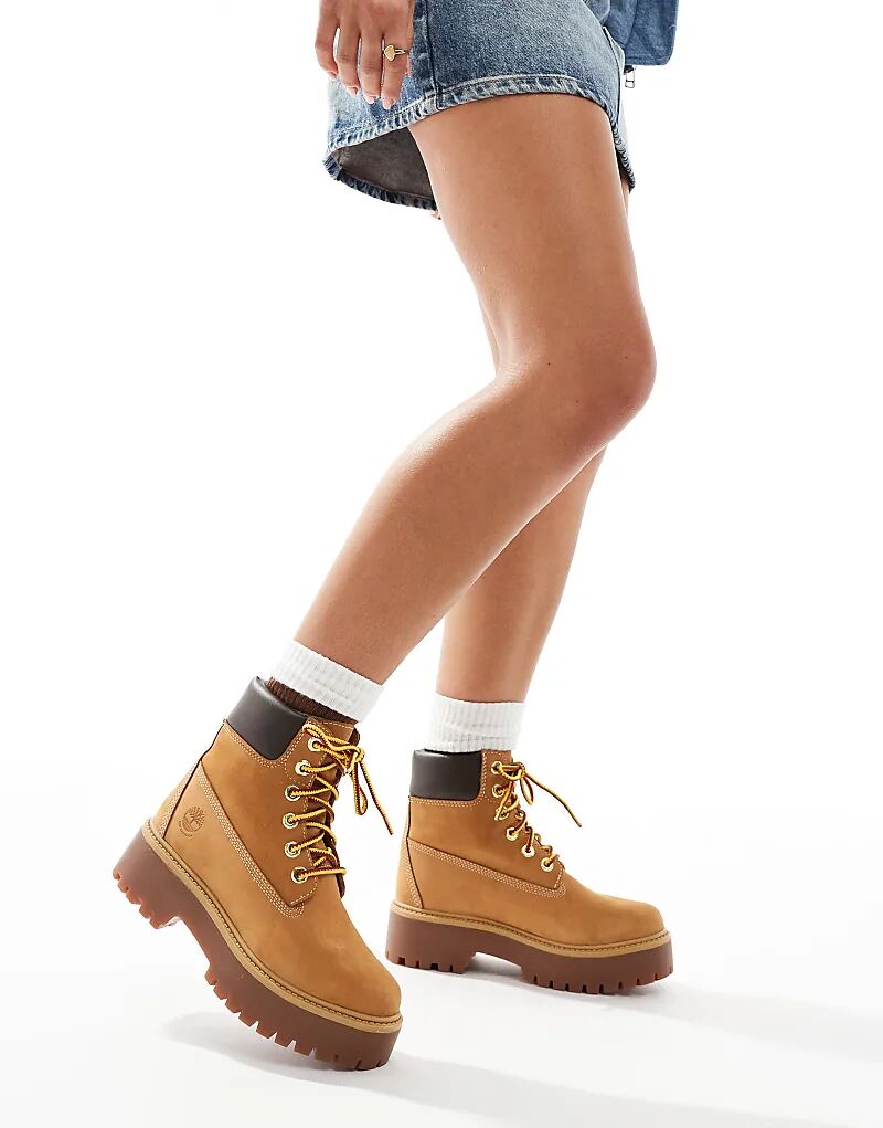 Ботинки Timberland Stone Street высотой 6 дюймов из пшеничного нубука