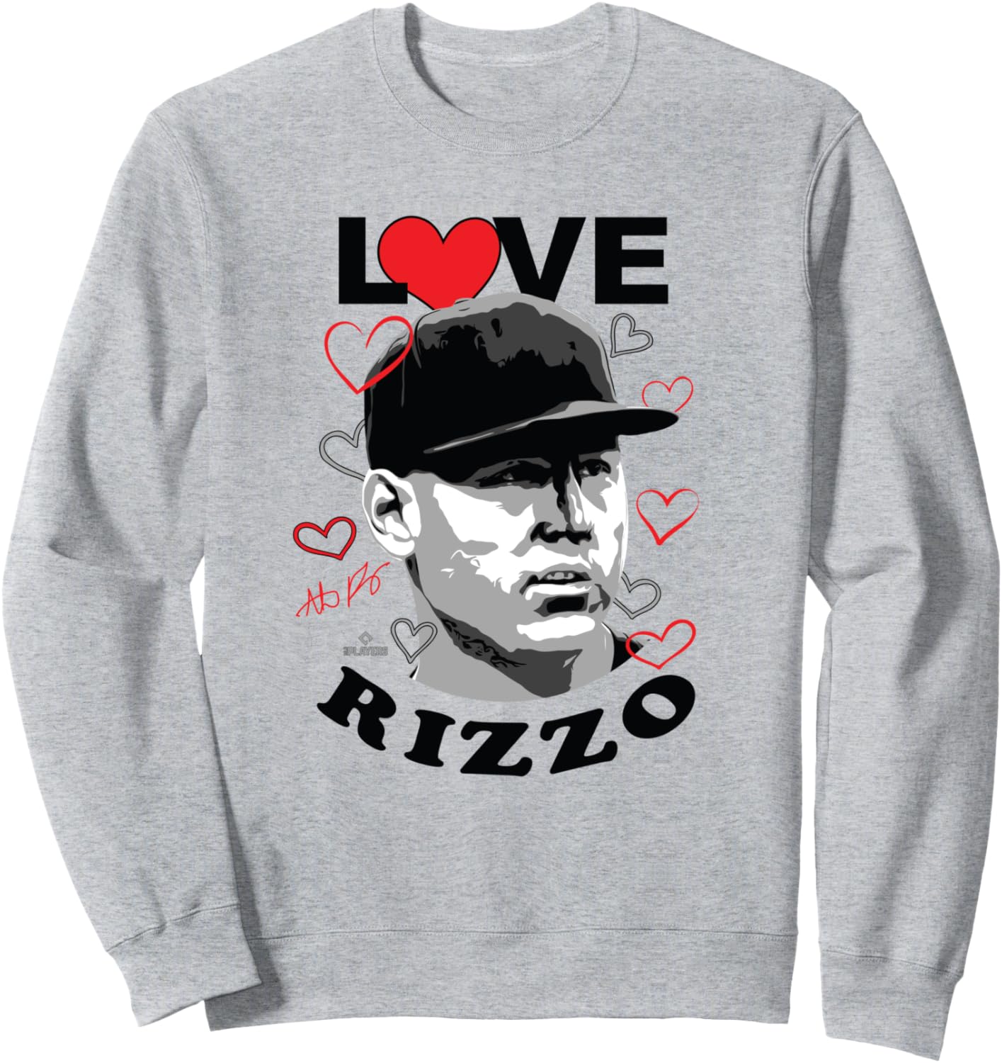 

Люблю Энтони Риццо, бейсболист из Нью-Йорка, MLBPA. Толстовка Ryno Sports, серый