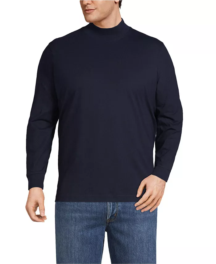 

Футболка-водолазка Big & Tall Super-T Lands' End, синий
