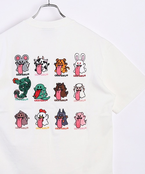 

Футболка с коротким рукавом, принт GRAF&WU 12BOOGHOST, белая