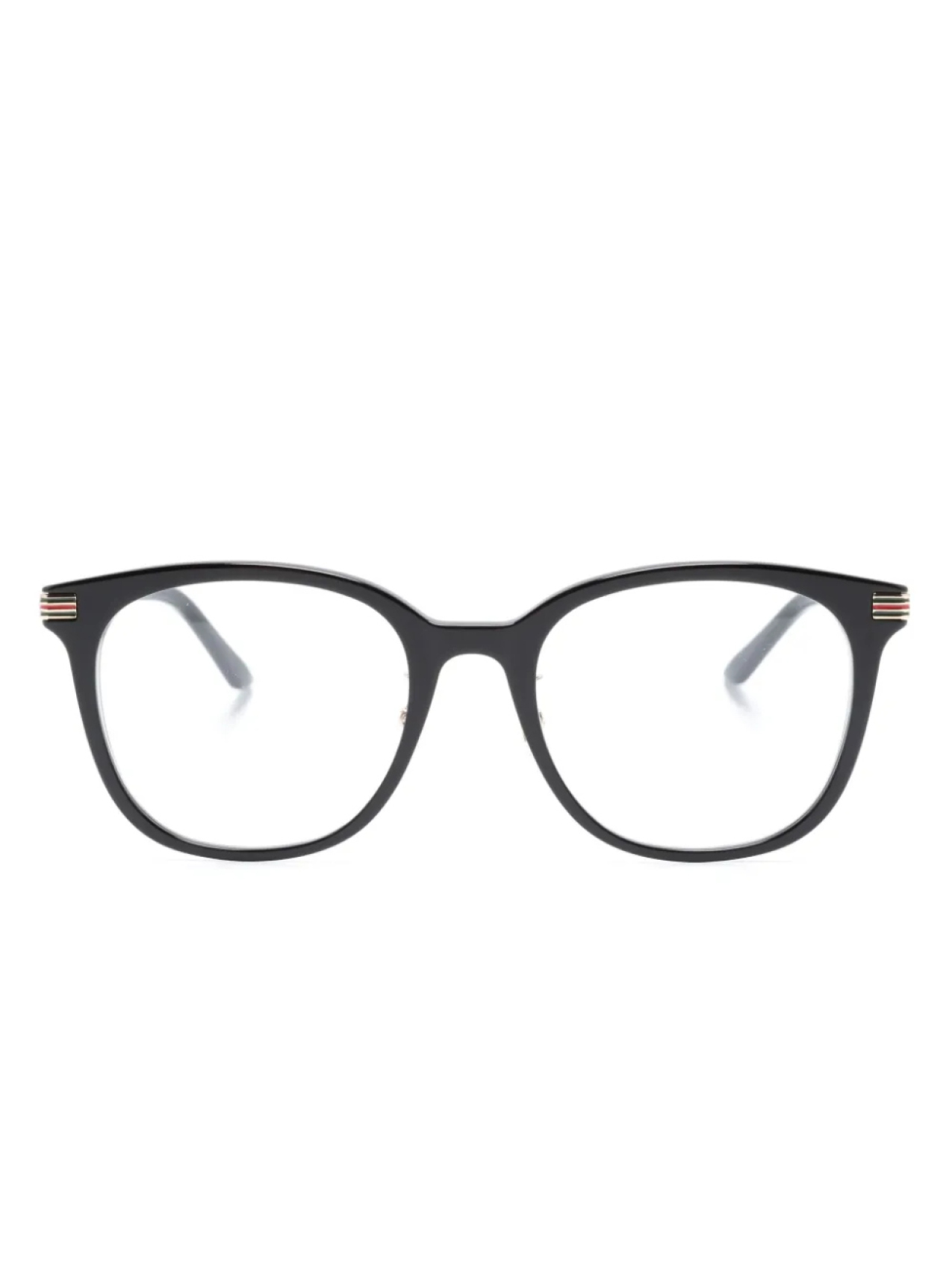 

Очки Gucci Eyewear в круглой оправе с гравировкой логотипа, черный