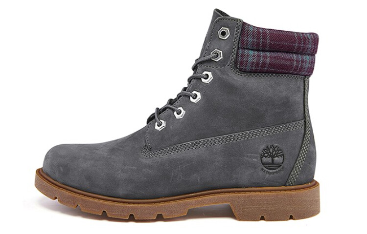 

Ботинки женские высокие темно-серые Timberland