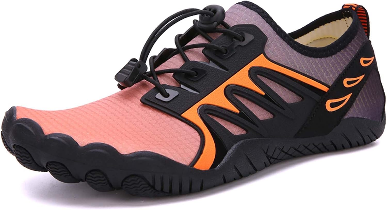 

Походные кроссовки для женщин и мужчин, дышащие, нескользящие, с минимальным перепадом высоты подошвы, с широким носком, разработанные для ходьбы, бега, плавания и водных видов спорта Canbebig, оранжевый