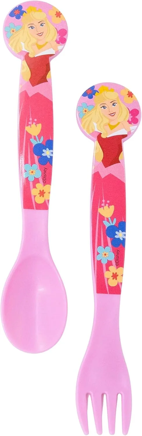 Набор пластиковых столовых приборов Disney Princess, вилка и ложка, 2 шт Stor
