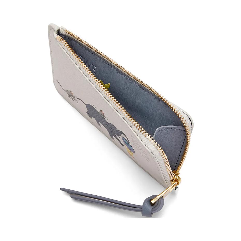 LOEWE Кошелек для карт из коровьей кожи женский белый коллаборация Suna Fujita — фото 4