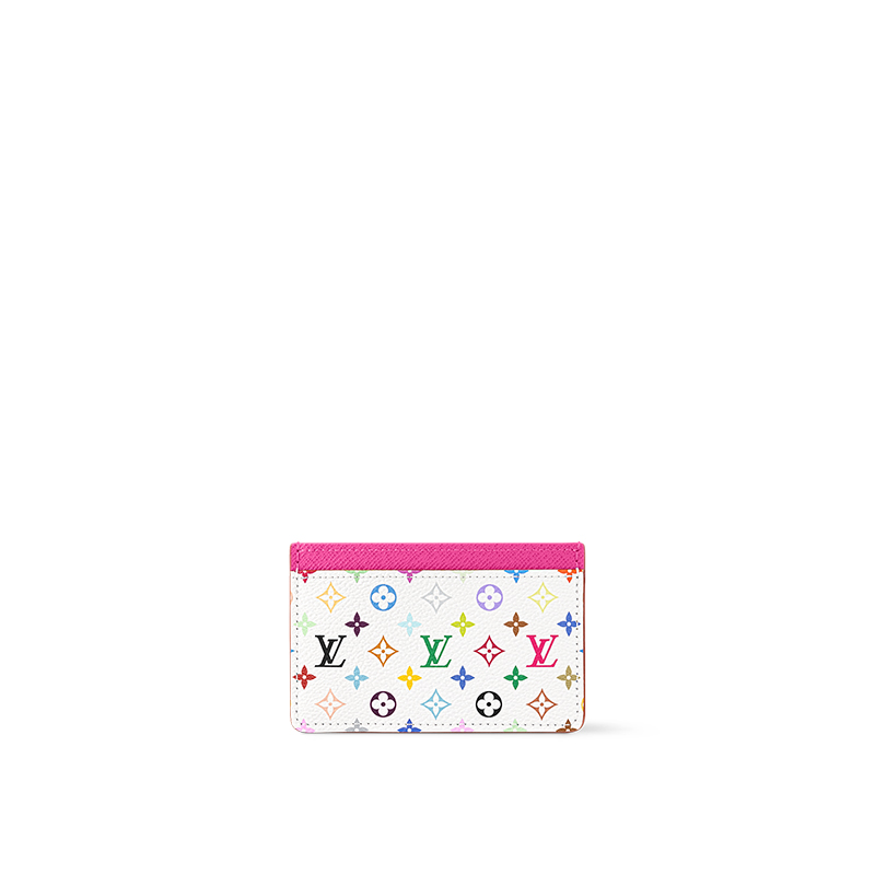 

LOUIS VUITTON Кардхолдер Такаси Мураками белый разноцветный