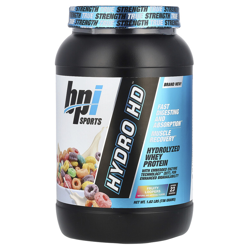 

BPI Sports, Hydro HD , гидролизованный сывороточный протеин, фруктовый коктейль, 736 г (1,62 фунта)