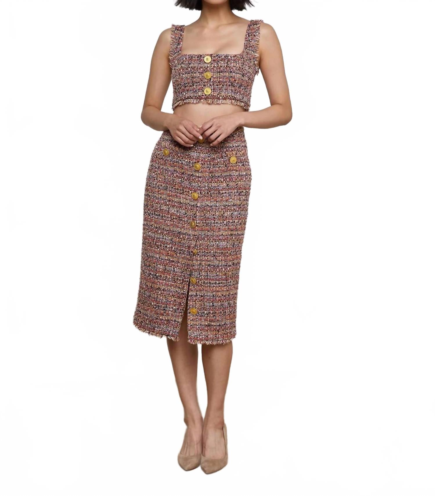 

Разноцветная юбка-миди Tai L'Agence, мультиколор