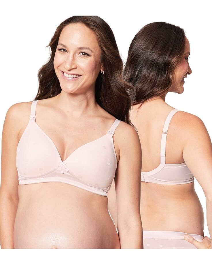 

Бюстгальтер Cake Maternity Mousse Non Wire Bra Padded Plunge Contour T-Shirt Nursing Bra, роза