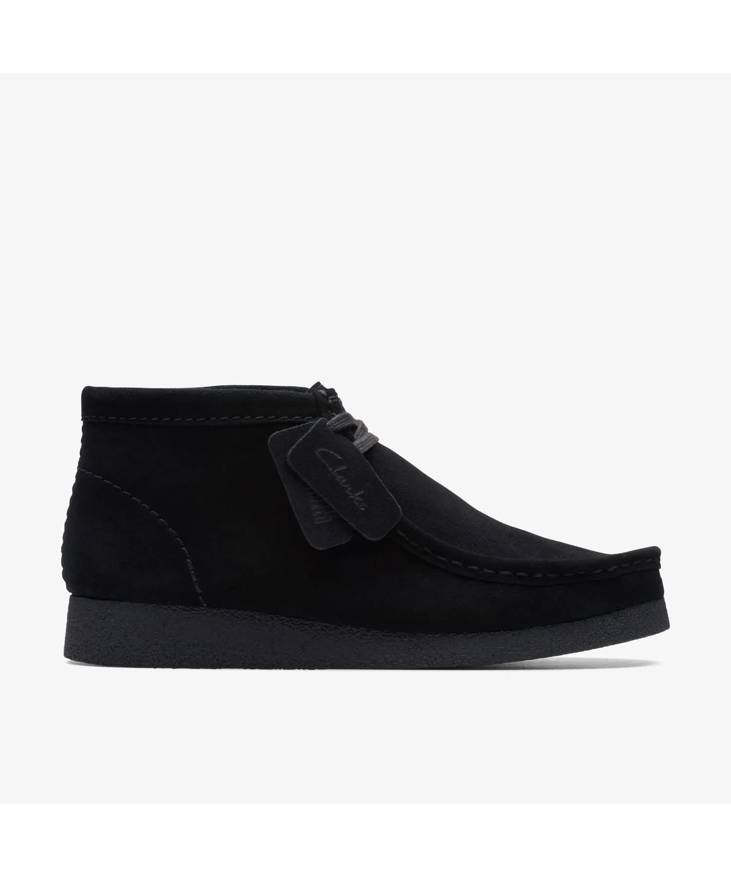 Мужские мокасины из мягкой замши WallabeeEVO Bt Clarks чёрные