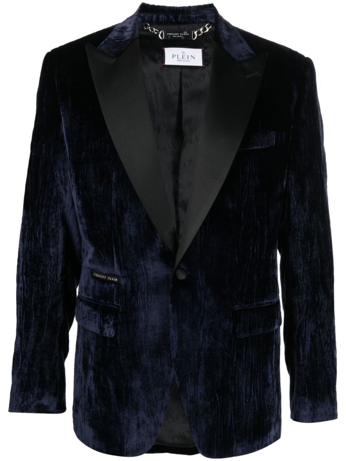 

Philipp Plein бархатный пиджак, синий