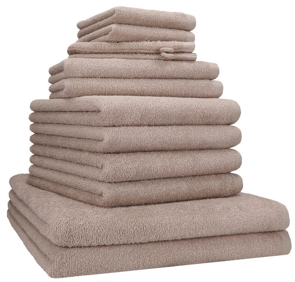 

Набор полотенец Betz, 12 предметов БЕРЛИН. Пляжные полотенца, полотенца для рук, гостевые полотенца, мыльные полотенца и рукавицы из 100% хлопка, цвет - темно-серый - БЕРЛИН. Betzshop, светло-коричневый