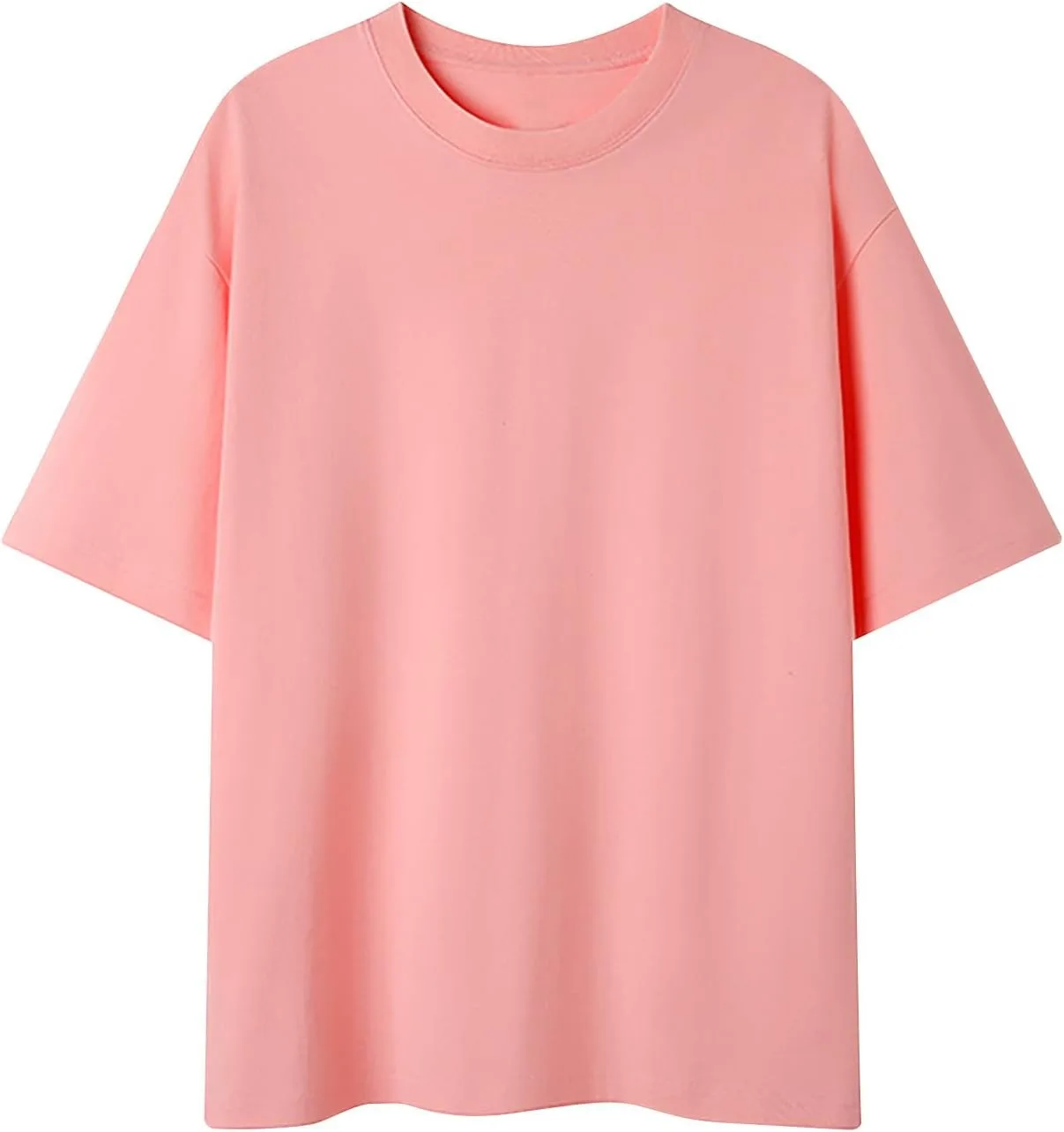 

Футболка Oversized для мужчин, короткий рукав, Crewneck, летняя