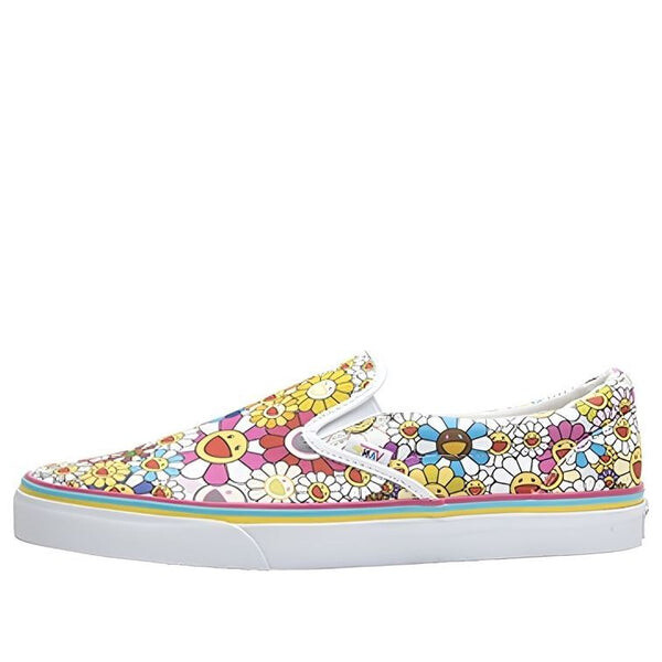 

Кроссовки takashi murakami classic slip-on lx 'silver flower' Vans, белый