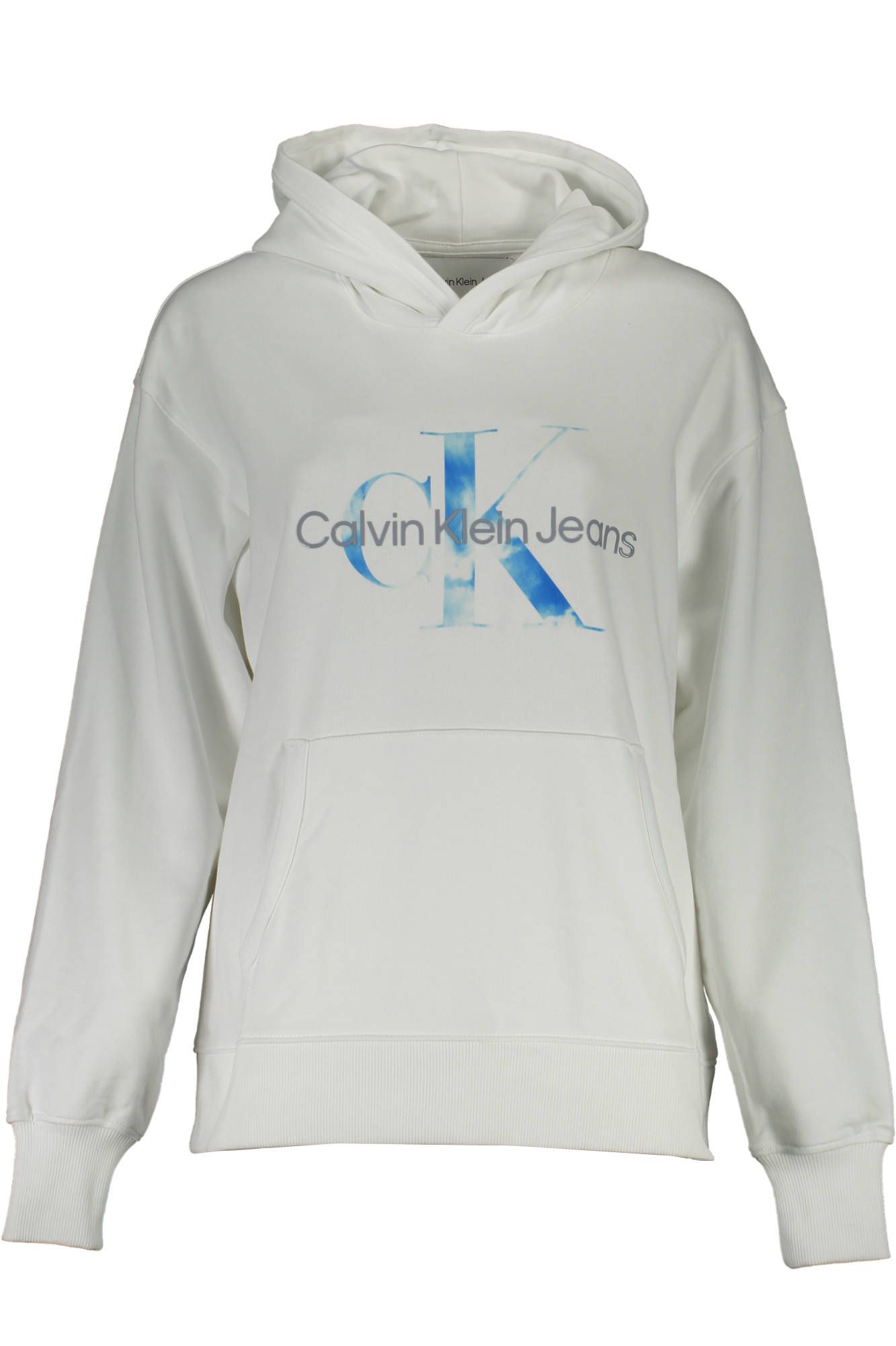 

Белый хлопковый женский свитер Calvin Klein