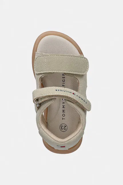 Сандалии детские из имитации замши Tommy Hilfiger, бежевый — фото 4