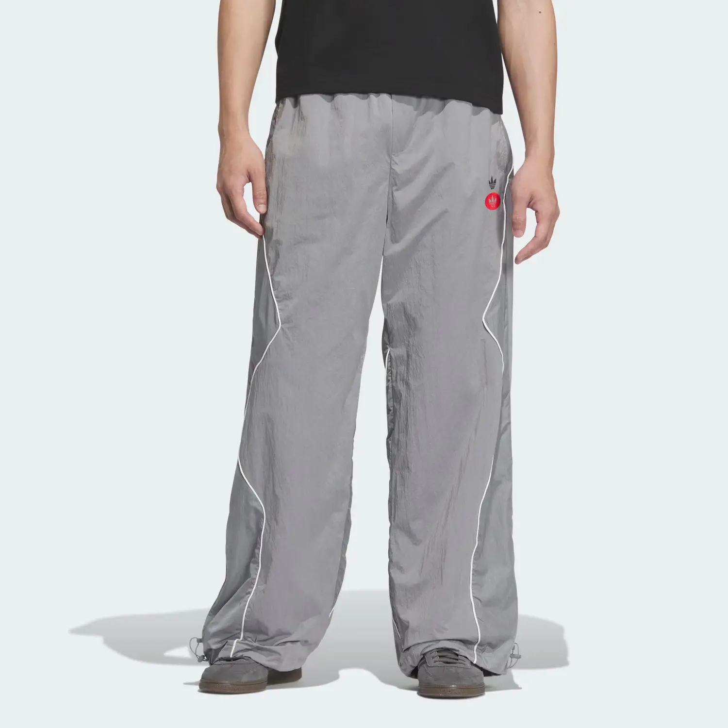 Спортивные штаны Track вязаные мужские gray Adidas Originals, серый — фото 3