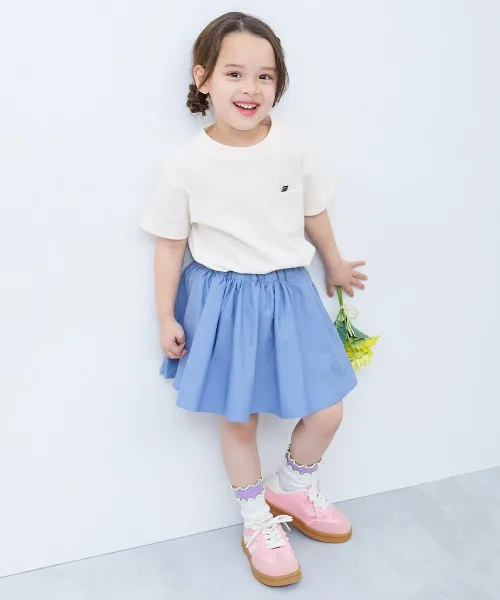 Детская хлопковая футболка без дырок для значка devirock фиолетовая — фото 2