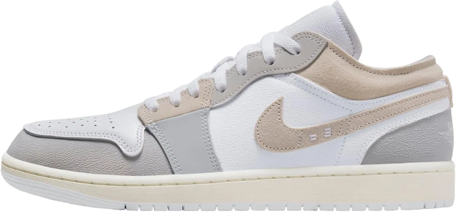 Кроссовки детские Nike Air Jordan 1 Low, цвет Tech Grey/Lt Orewood Brown-white