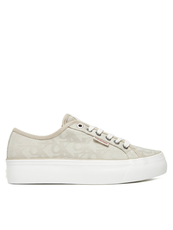 Кроссовки Vulc Flatf Jacquard Aop YW0YW01965 Calvin Klein Jeans, бежевый