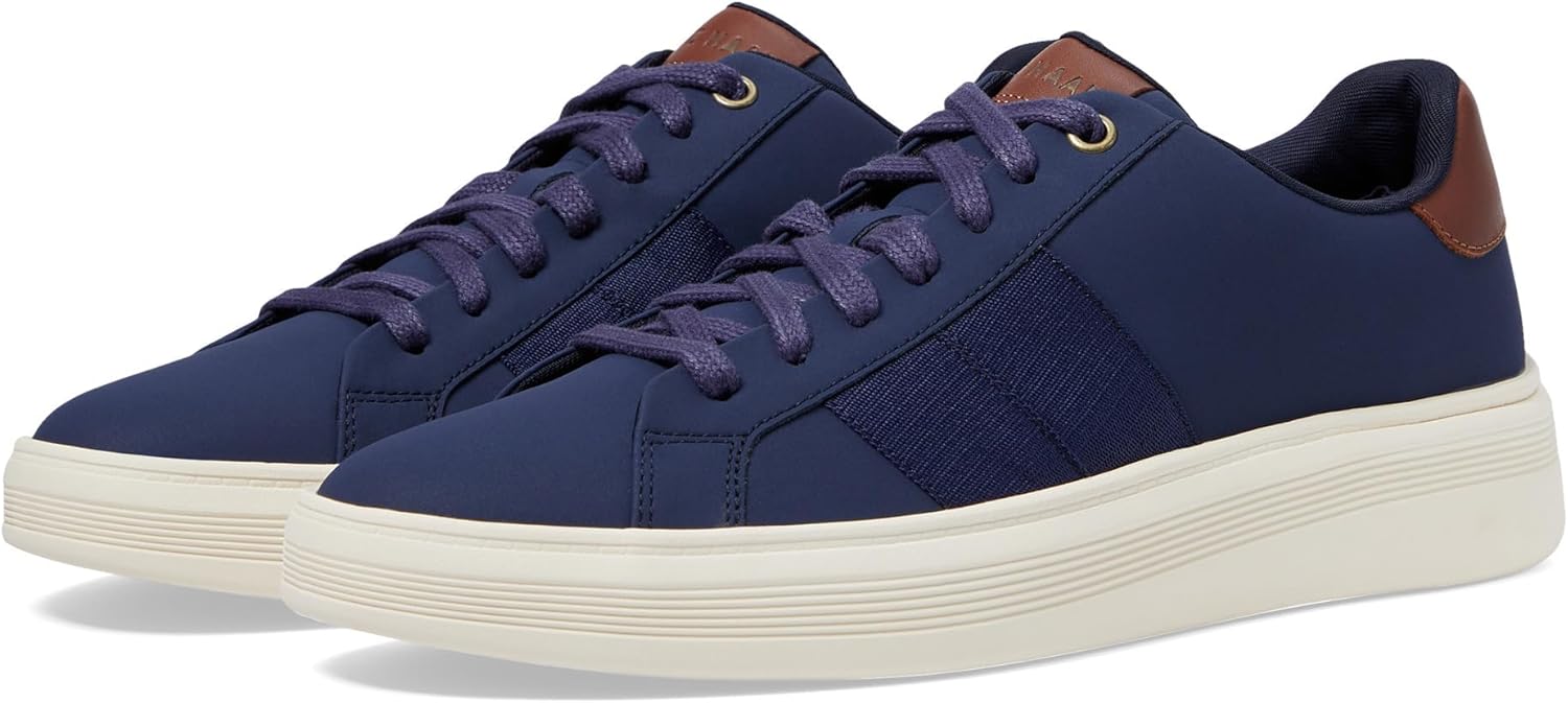 Мужские кроссовки Cole Haan Grand Crosscourt Premier, слоновая кость/синий — фото 2