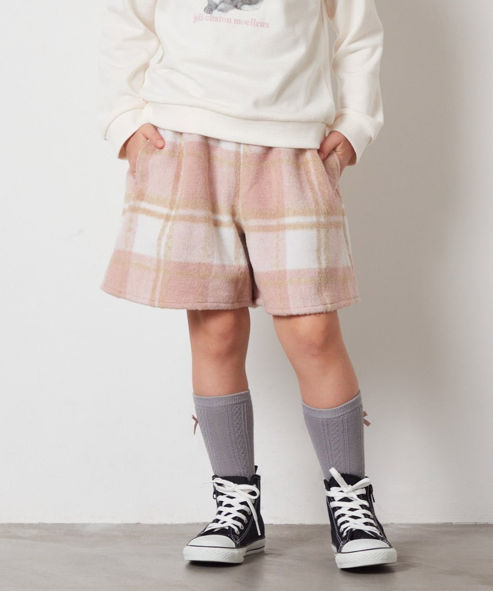 Брюки [100-140] Разноцветные кюлоты A.V.V, Pink (checkered)