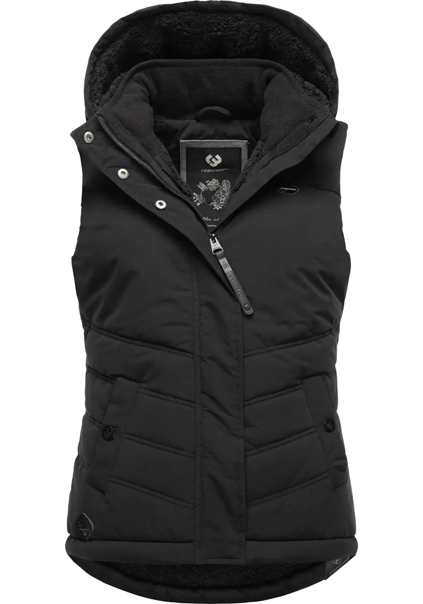 

Стеганый жилет Ragwear "Hesty", стильный уличный жилет со съемным капюшоном, цвет Nero