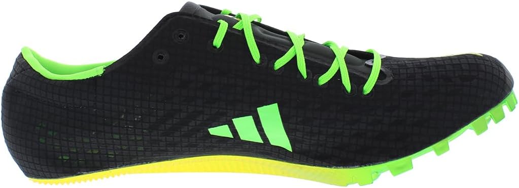 Кроссовки Adidas Унисекс-взрослые Adizero Prime Sp, черный/зеленый/желтый — фото 3