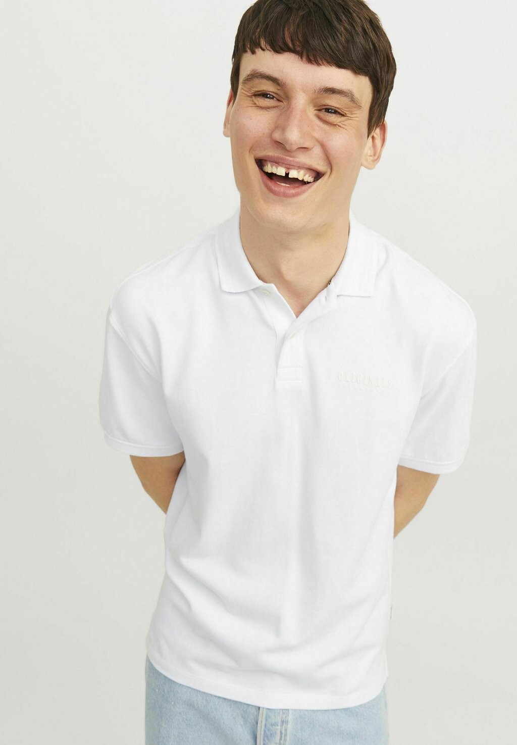 

Рубашка поло Jack & Jones, цвет Bright White