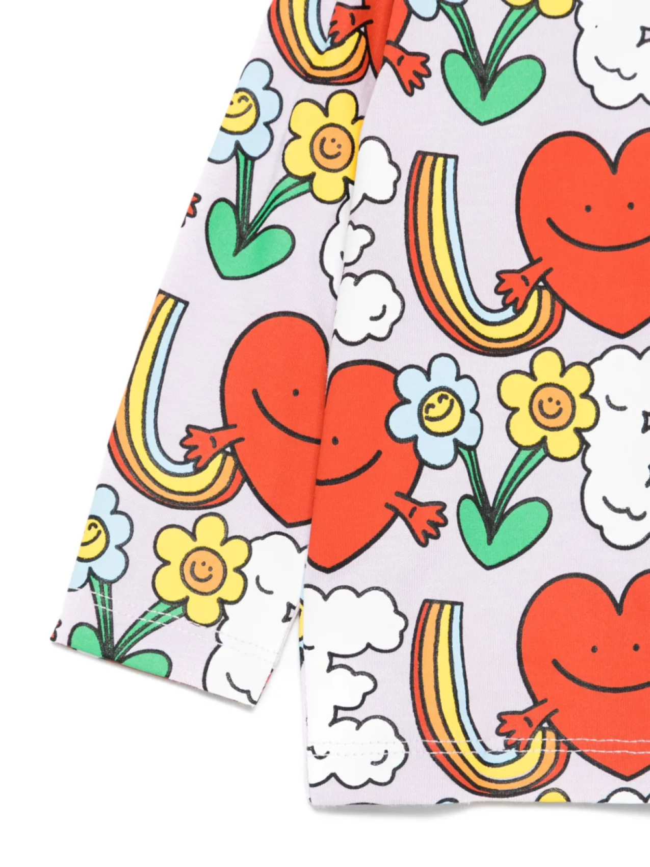 Толстовка с графическим принтом Stella McCartney Kids, фиолетовый — фото 3