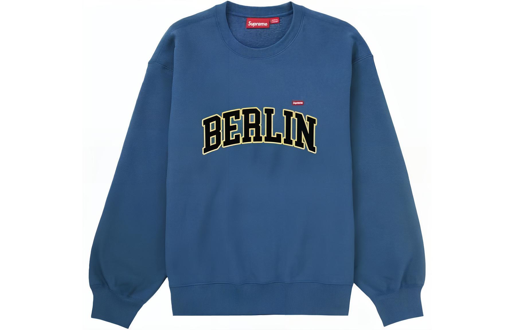 

Футболка San Francisco Shop Small Box Crewneck Supreme, Париж-Морской/Париж-Синий