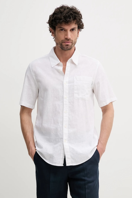 

Льняная рубашка AMARO Pepe Jeans, бежевый