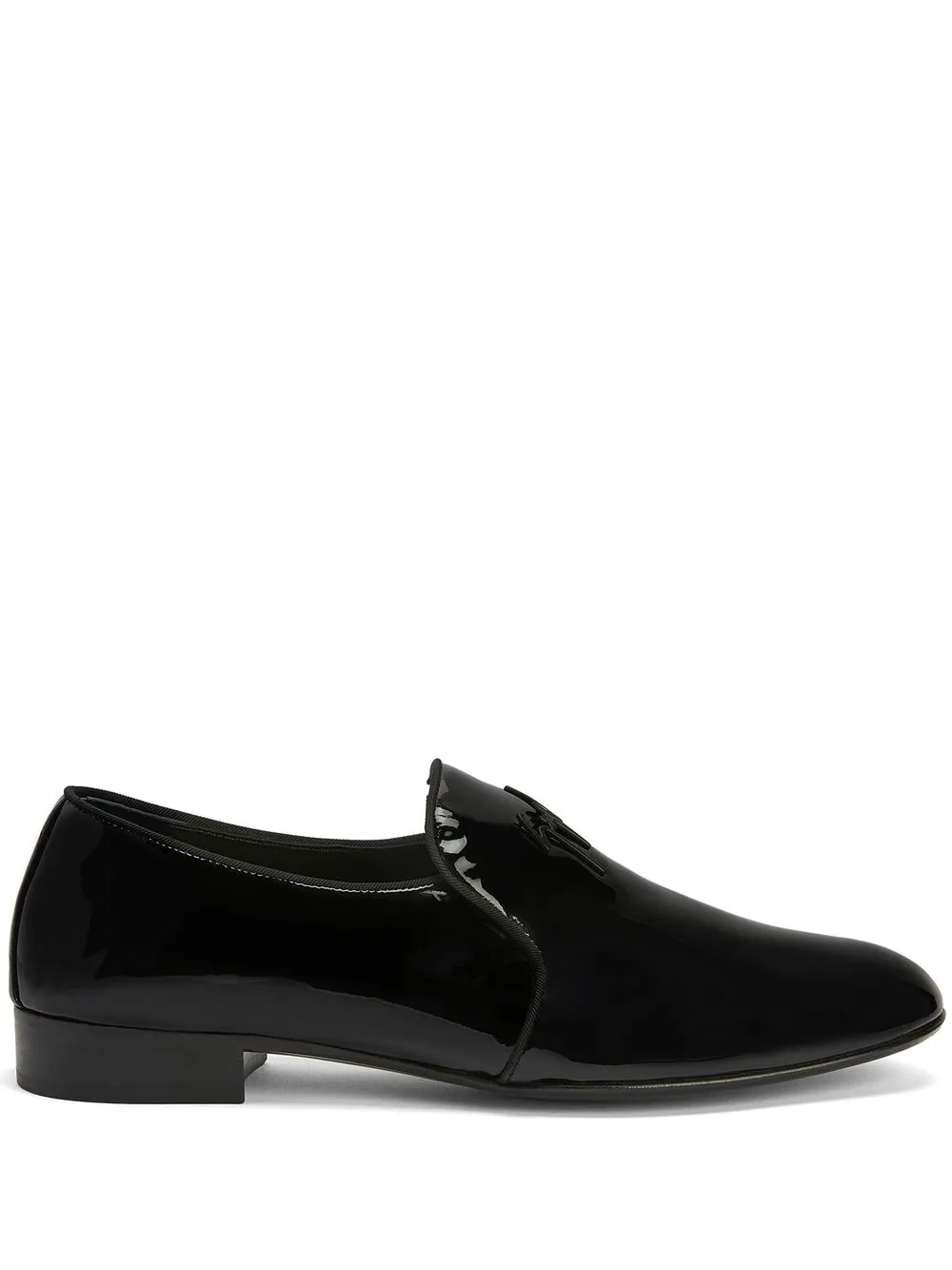 

Глянцевые лоферы Fergus Giuseppe Zanotti, черный