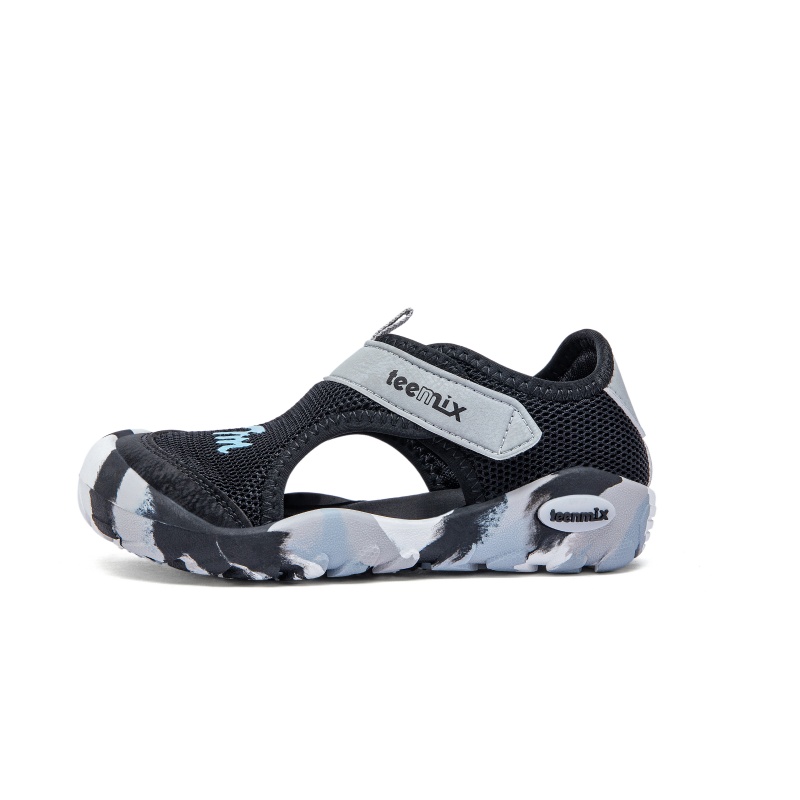 

Коллекция сандалий устойчивые к истиранию низкие детские сандалии Teenmix, черный