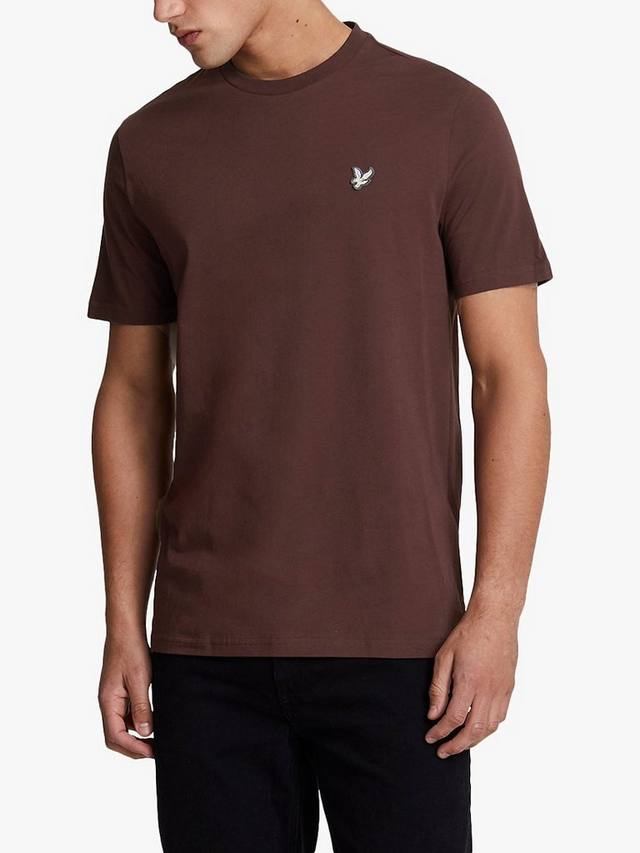 

Хлопчатобумажная футболка crew Lyle & Scott, цвет Rubber Red
