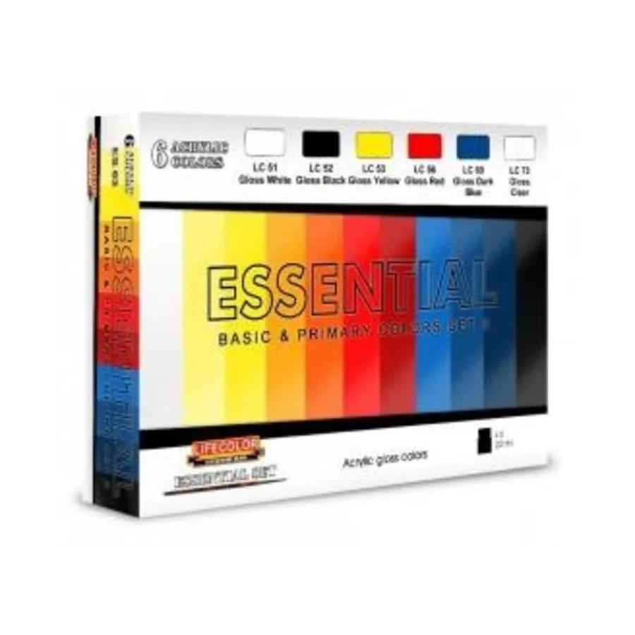 

Набор базовых и основных цветов №3, Essential Color Sets (Lifecolor)