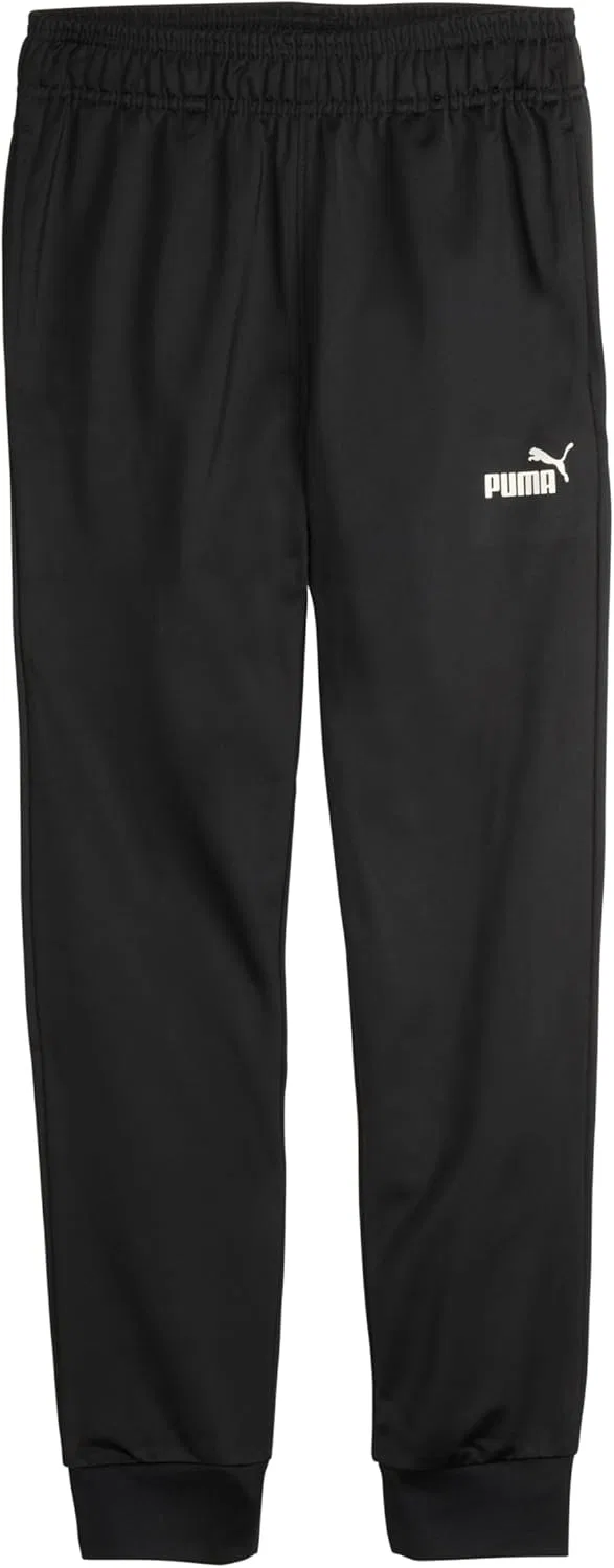 Детский комплект PUMA из 3 предметов: футболка с коротким рукавом из хлопкового трикотажа и соответствующие трикотажные брюки, серо-коричневый — фото 4