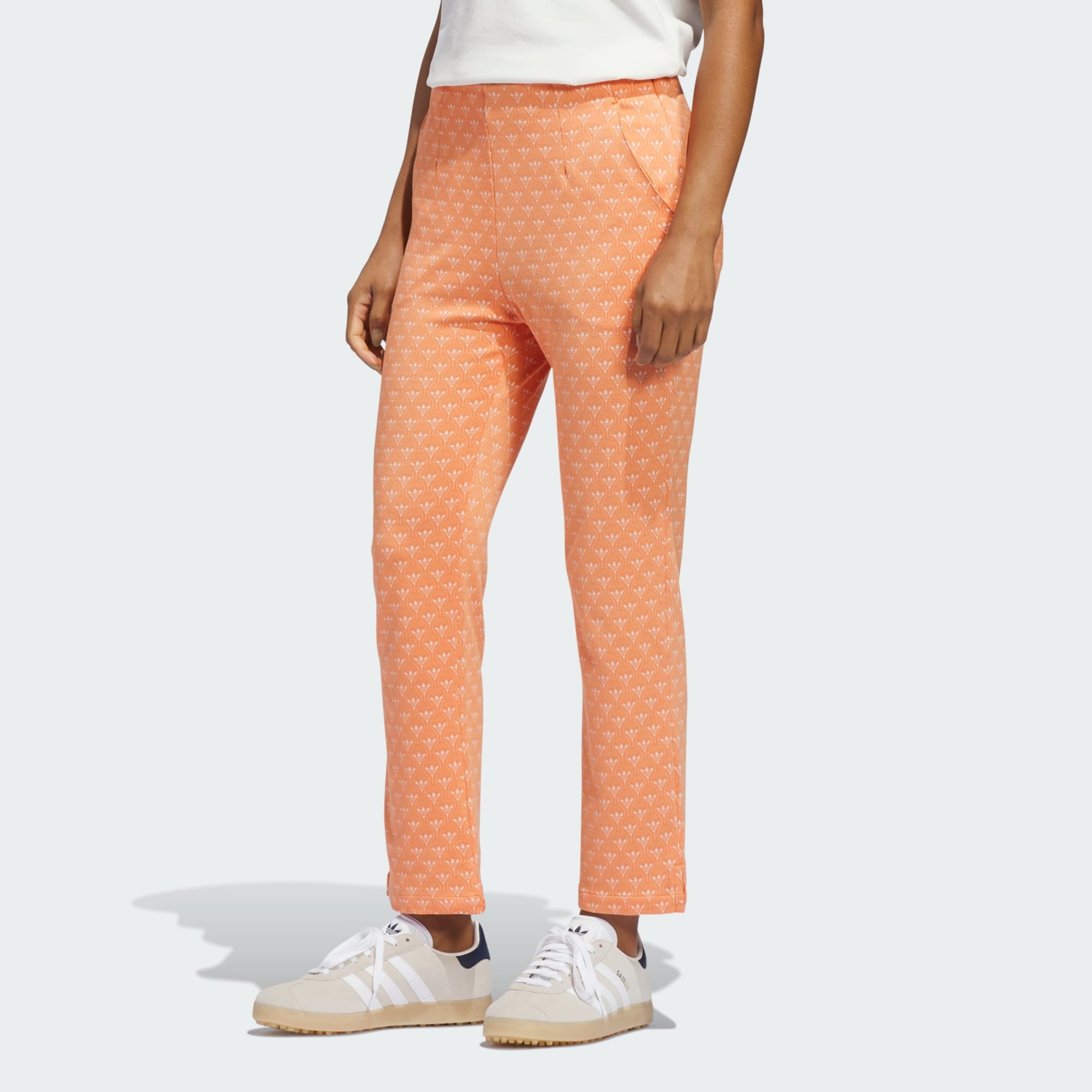 Adidas Performance Брюки Regular светло-оранжевого цвета — фото 2