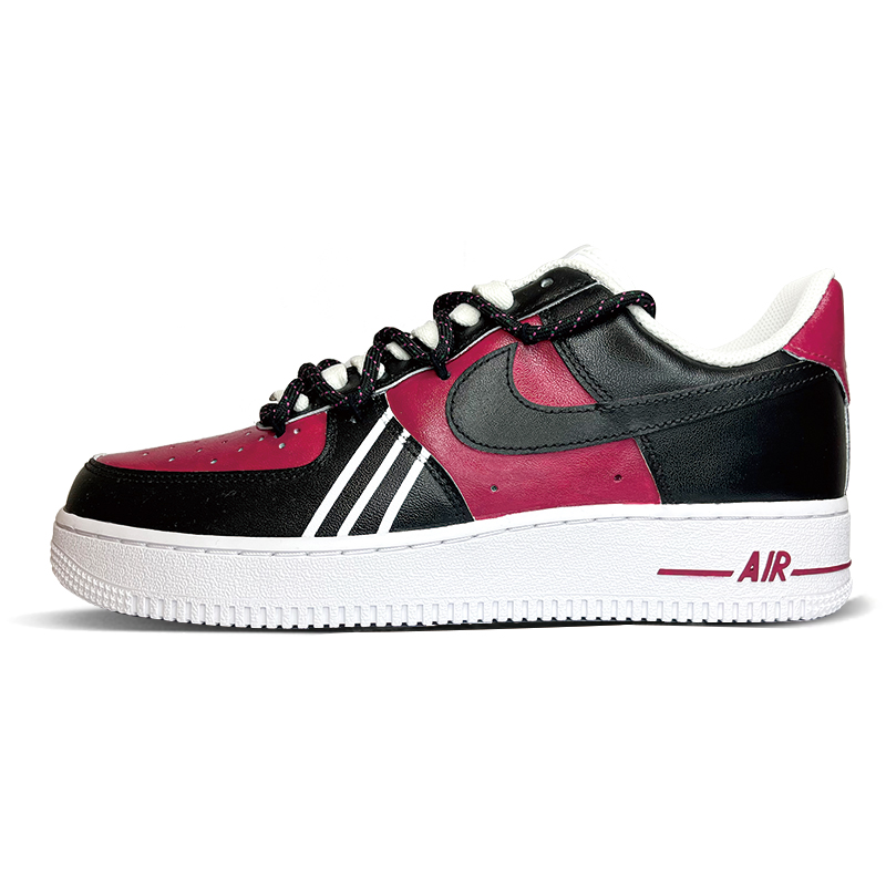 

Кроссовки Nike Air Force 1 Skateboarding Shoes Unisex Low-top Black/pink, черный