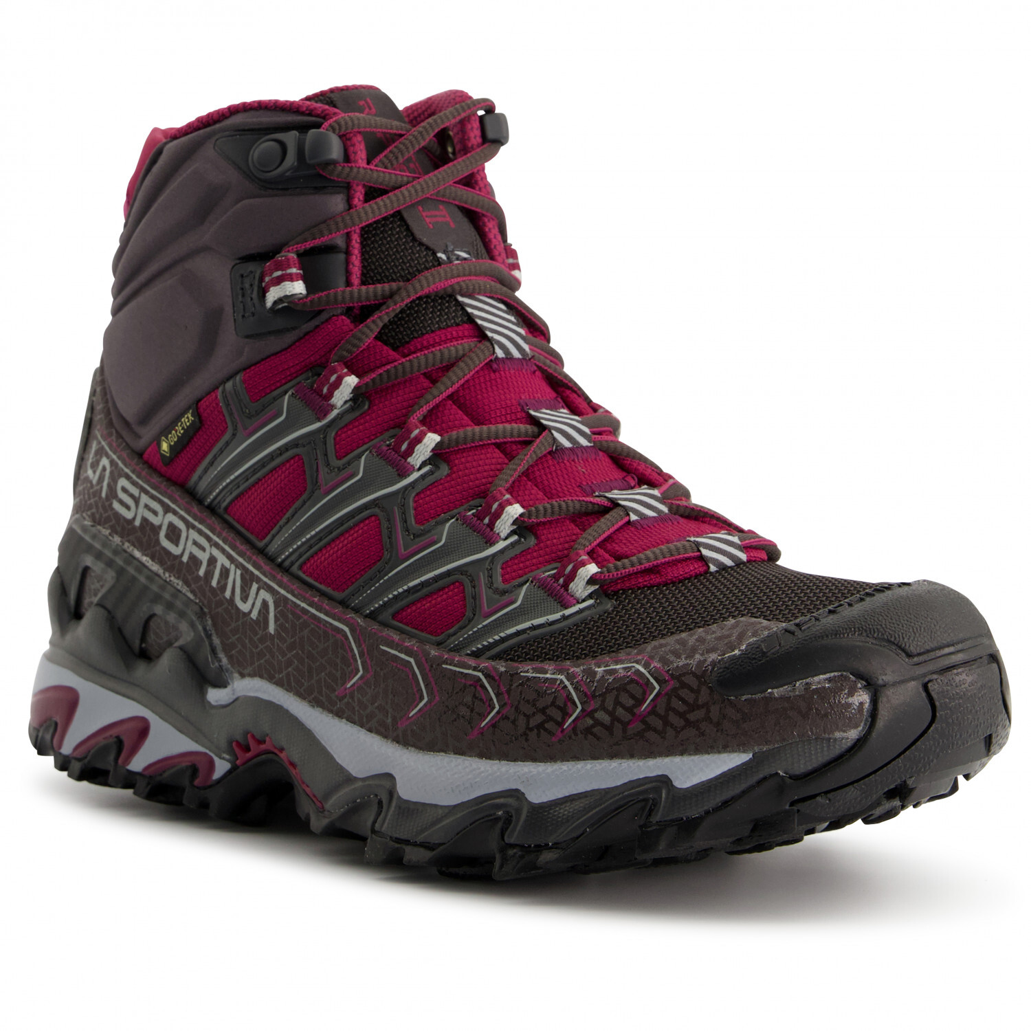 Ботинки для прогулки La Sportiva Women's Ultra Raptor II Mid GTX, цвет Carbon/Iceberg — фото 2