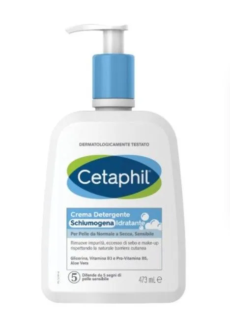 

Cetaphil Увлажняющий очищающий пенящийся крем 473 мл для нормальной сухой и чувствительной кожи