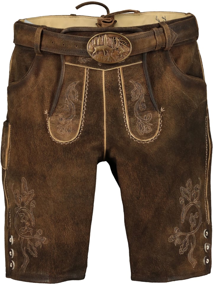 

Spieth & Wensky Кожаные брюки коричневого цвета