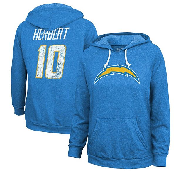

Толстовка с капюшоном Los Angeles Chargers Justin Herbert Powder Blue Majestic, Синий, Толстовка с капюшоном Los Angeles Chargers Justin Herbert Powder Blue Majestic