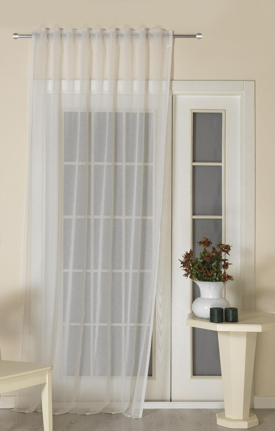 

Готовая штора перау полупрозрачная Esposa, белый