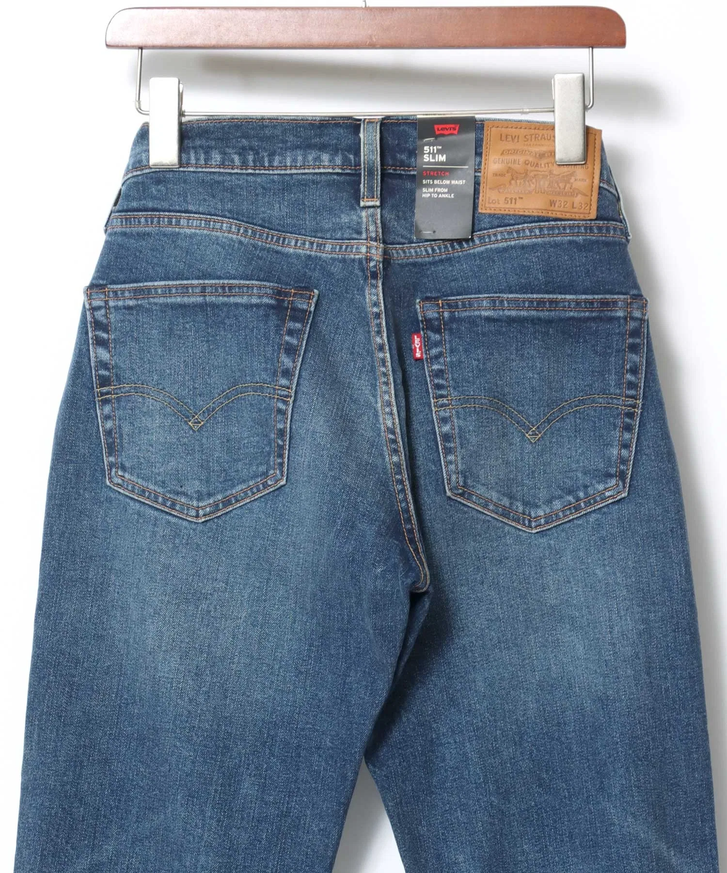 Джинсы Levi's 511 SLIM/Slim Fit/Vintage Wash Slim Straight Stretch Denim Pants
