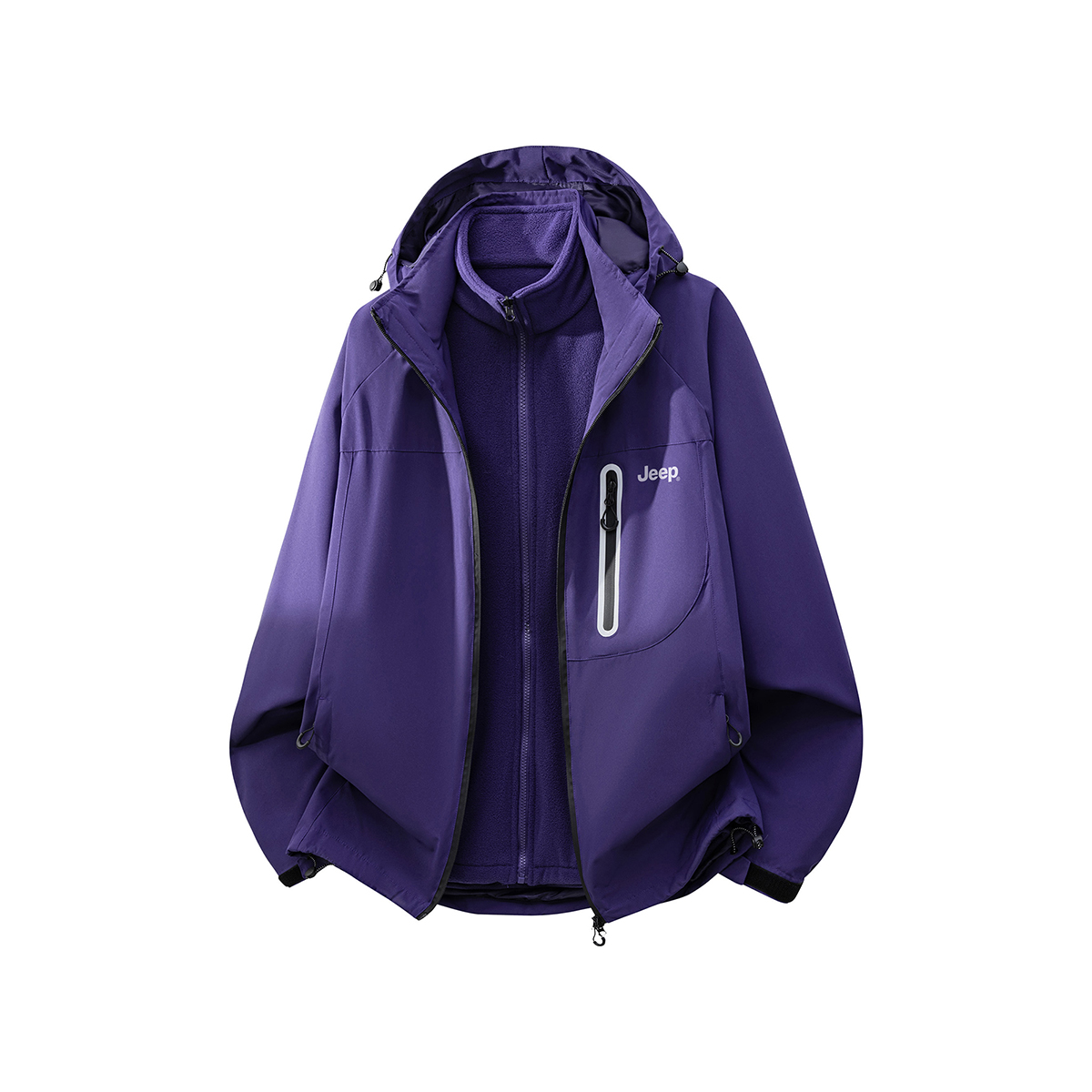 

Куртка Unisex Hooded Thickened Others Jeep, lilac фиолетовый