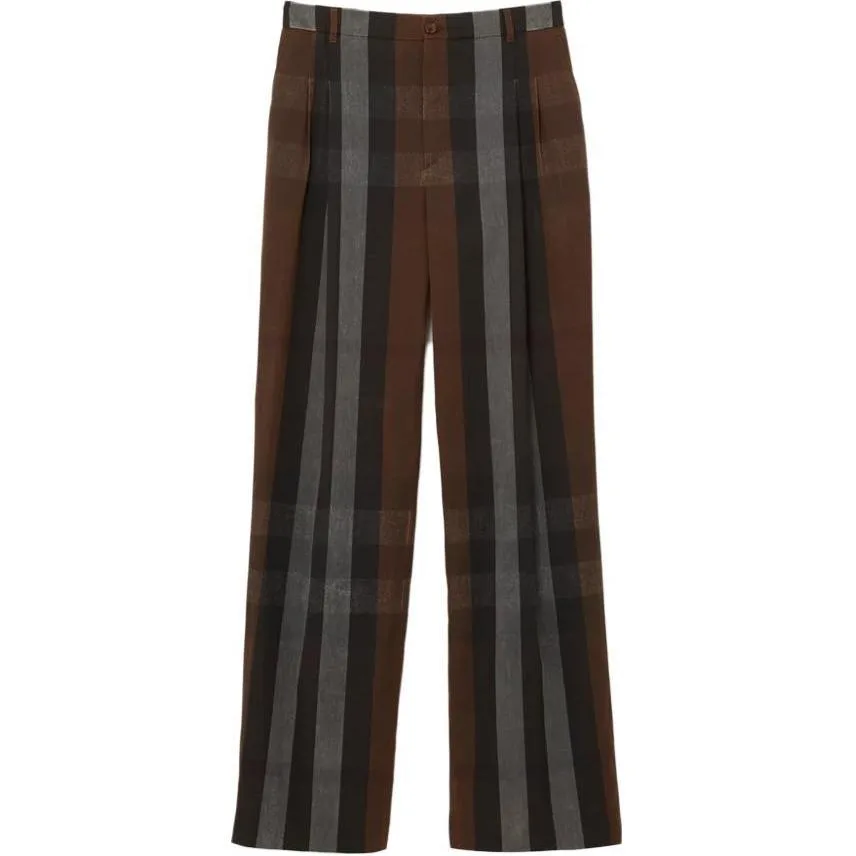 Брюки Burberry в клетку, Umber